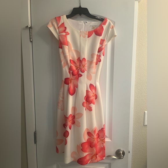 Pink Floral Calvin Klein Dress - Picture 2 of 5